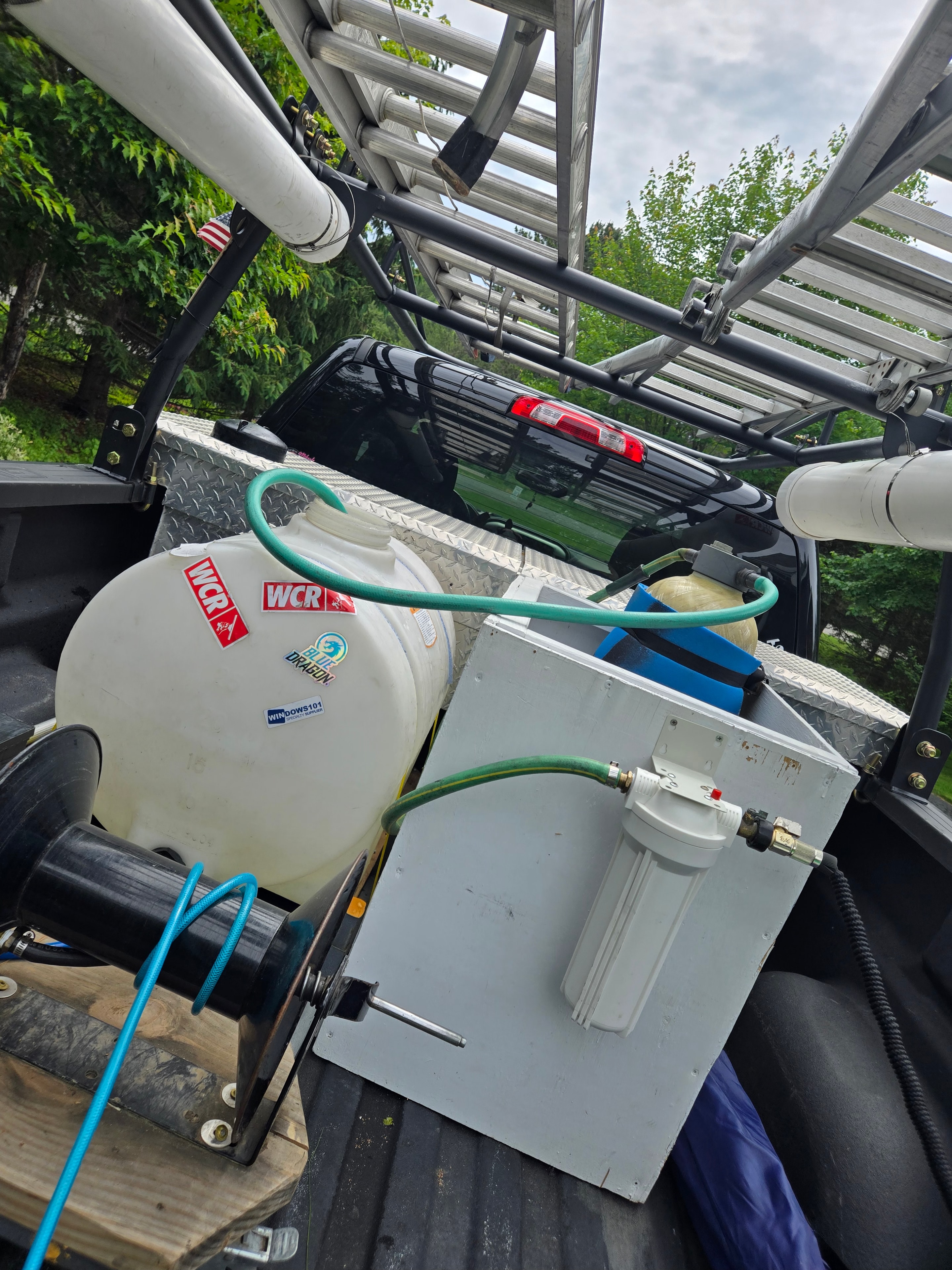 Pope's Window Cleaning pure water filtration system