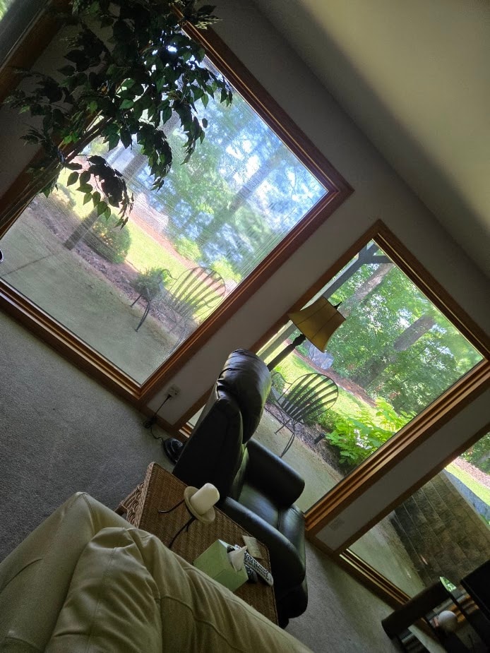 Custom storm window cleaner built by Andrew Pope